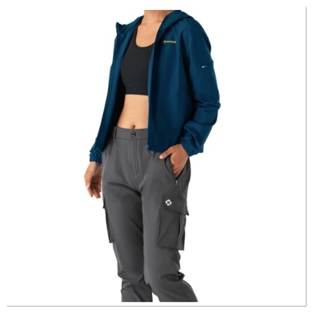 Naviskin Women's Essential Windbreaker Rain Jacket Navy M NWT